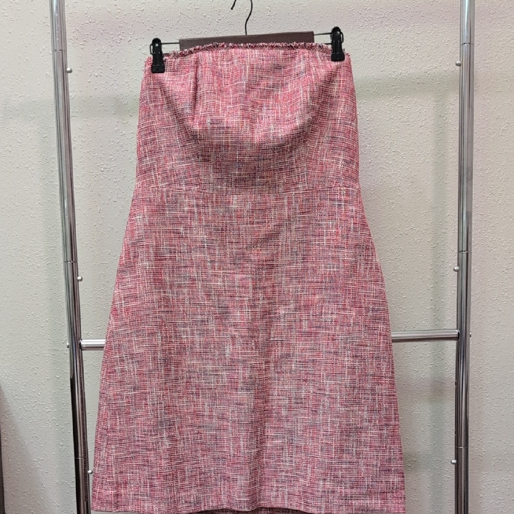 Banana Republic Strapless Red/Pink Dress